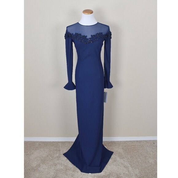 Rickie Freeman for Teri Jon Dresses & Skirts - Teri Jon Rickie Freeman Long Navy Blue Formal Dress NEW 2